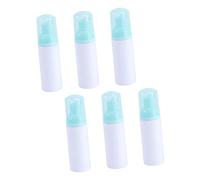 LALADEFIEE 6pcs Portable Foaming Soap Dispenser Bottles Travel-friendly Shampoo Making Bottles Stylish Frosted Pump for Liquid Soap and Face Wash