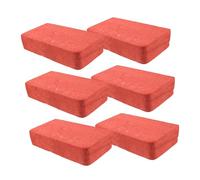 LALADEFIEE 6pcs Red Foam Bricks Lightweight Movie Props for Stage Performance Safe Simulation Blocks for Magician Tricks Halloween Comedy Gimmick Bricks