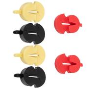 LALADEFIEE 6pcs Rubber Violin Mutes Multicolor Practice Silencers Flexible Instrument Mute Parts for Violin Protection and Quiet Musical Instrument Use