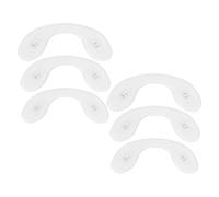 LALADEFIEE 6pcs Silicone U-shaped Nose Pads for Glasses and Eyewear, Soft Breathable Nose Guards Reducing Fogging, Comfortable Replacement for Adult Eyeglasses