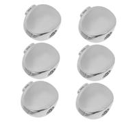 LALADEFIEE 6pcs Silver Oval Metal Guitar Tuning Pegs Machine Heads Knobs Handles Locking Tuners for Acoustic and Electric Guitars String Tuning Accessories
