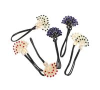 LALADEFIEE 6pcs Vintage Peacock Hair Bun Maker for Women Elegant Rhinestone Lazy Curler Tool for Quick French Twist Chignon Updo Styling Easy Snap Clips for Long Hair Accessories