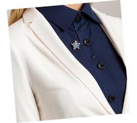 LALADEFIEE 6pcs Vintage Style Five-pointed Star Brooch Pin for Men S Suits Hats Backpacks Sturdy Metal Retro Lapel Badge with Elegant Skull Design Compact Decorative Accessory for Formal and