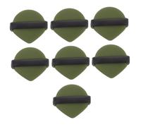 LALADEFIEE 7pcs Dual-sided Makeup Sponges Wet and Dry Face Powder Puff Set Matcha Green for Cream Application and Facial Powder Blending