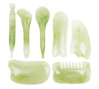 LALADEFIEE 7Pcs Gua Sha Massage Board for Face and Body Mixed Style Scraping Tools for Facial Body Massaging Kit Gift for Women and Family Care