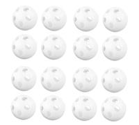 LALADEFIEE 80pcs White Plastic Rattle Inserts for Hand Bell Balls for DIY Stuffed Animals Compact Noise Maker Replacement Parts Lightweight Shaking Bell Accessories