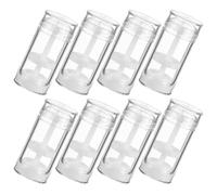 LALADEFIEE 8pcs 30ml Twist-up Empty Plastic Deodorant Bottles, Refillable Stick Tubes for Travel Toiletries and DIY Cosmetic Storage