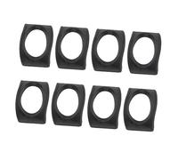 LALADEFIEE 8pcs Black Resin Ocarina Stands Holder Brackets Musical Instrument Stands Compatible with Ocarina Display and Storage for Music Learners