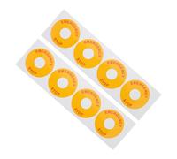 LALADEFIEE 8pcs Emergency Stop Label Decals Red Pp Material Easy to Stick Industrial Equipment Warning Signs for Warehouse and Office Use