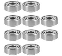 LALADEFIEE 8pcs Front Caster Wheel Replacement 8mm Bore Bearing 608 Zz Bearings Medical Walker Wheel Front Caster 22mm Od Replacement Silver