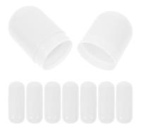 LALADEFIEE 8pcs Mini Empty Capsules Fillable Lipstick Tubes for Lip Balm Storage Capsules Box Reusable Mini Containers for Easter Basket Stuffers