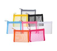 LALADEFIEE 8Pcs Mini Mesh Zipper Bags Set, Small Portable Travel Cosmetic Organizer Pouches for Lipstick and Toiletries, Lightweight Makeup Storage Bags for Women’S Handbag