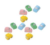 LALADEFIEE 8Pcs Resin Mini Car Ornaments with Protective Finish, for Miniature Landscape Decoration and Garden Fairy Ornaments