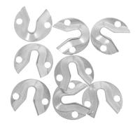 LALADEFIEE 8pcs Round Keyhole Hangers Picture Frame Hanging Kit with Screws, Heavy Duty Brackets for Wall Mounting Mirrors and Photo Artwork, Flush Mount Hardware for Furniture Frames,