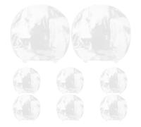 LALADEFIEE 8pcs Table Tennis Racket Protector - Paddle Sticky Rubber Surface Protective Cover - Reusable Plastic Film Replacement Shield Accessories for Maintenance