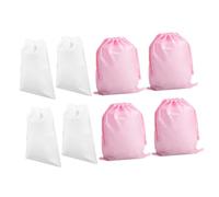 LALADEFIEE 8pcs Travel Shoe Drawstring Storage Bags Large Capacity Dustproof Portable Pouch for Shoes Clothes Lightweight Multipurpose Packing Organizer
