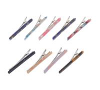 LALADEFIEE 9pcs Acetate French Flat Hair Clips Lightweight Hairpins for Women and Elegant Vintage Barrettes for Styling Side Bangs Versatile Claw Accessories for Work and Casual Outings