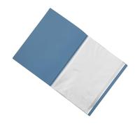 LALADEFIEE A3 Presentation Folder 20 Pocket Pp Blue Sleeves Document Organizer for Reports and Art Projects