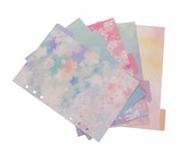 LALADEFIEE A5 Ring Binder Dividers Set with 5 Sheets of Paper Dividers Featuring Quick Reference and Detachable Functions Beautiful and Creative Classification Tabs for