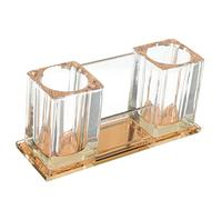 LALADEFIEE Acrylic Desktop Microphone Stand Crystal Base Holder for Wireless Mic Ktv Karaoke, Multipurpose Tabletop Mic Holder Compatible Sm7b Pop Filter