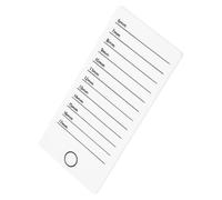 LALADEFIEE Acrylic False Eyelash Display Board Small White 100x50mm Lash Extension Tool Beauty Salon Supply Eyelash Organizer Tray for Individual Lash Extensions