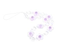 LALADEFIEE Acrylic Flower Beaded Phone Strap Lanyard Bohemian Phone Chain Charm Anti-Lost Feature for and Women