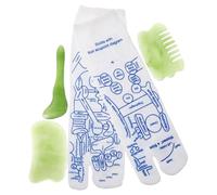 LALADEFIEE Acupuncture Socks with Massage Tool for Women Foot Reflexology Set with Pressure Point Socks and Professional Massager Stick Portable Foot Care Therapy for Stress Relief and Aches