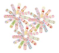 LALADEFIEE Adhesive Bandages 60pcs Assorted Colour Waterproof Breathable for Protecting Wounds with Soft Pe Material, Does Not Hurt The Skin, for Outdoor Use and Everyday