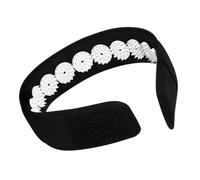 LALADEFIEE Adjustable Acupressure Headband Muscle Relaxation Wrap for Head Tension Relief Stimulates Acupuncture Points Enhances Sleep Quality Suitable for Long Work and Study Hours Black