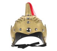 LALADEFIEE Adjustable Ancient Knight Helmet for Comfortable Fit Medieval Soldier Costume Hat Gold-colored Historical Prop for Halloween Cosplay and Roleplay Random Color