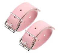 LALADEFIEE Adjustable Pink Leather Bike Basket Strap Detachable and Sturdy Bike Front Container Belt for Cycling and Scooter Decoration 1 Pair Sturdy Rack Straps