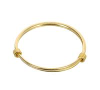 LALADEFIEE Adjustable Push-pull Copper Gold Bracelet for Open Bangle Jewelry with Delicate Craftsmanship Stylish Lightweight Bangle for Daily Wear and Special Occasions