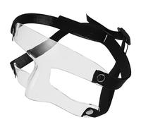 LALADEFIEE Adjustable Sports Face Guard Nose and Mouth Shield Visor for Basketball and Parties, Portable Pvc Athletic Face Mask for Men and Women with DIY Design