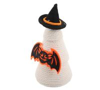 LALADEFIEE Adorable Halloween Witch Hat for Pets, Polyester Material, Secure Fit that Doesn’t Obstruct Sight, for Pet Gatherings and Daily Wear, Small Dogs and Cats Accessory