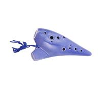 LALADEFIEE Alto Ceramic Ocarina Flute with Bag and Instruction Book Traditional Chinese Musical Wind Instrument for Beginners Students and Adult Practice