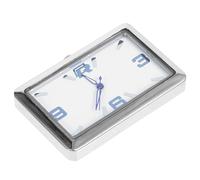 LALADEFIEE Analog Car Clock for Dashboard Adhesive Square Tiny Sticky Auto Ornament Easy Installation Suitable for Cars Homes Offices and More