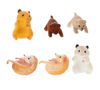 LALADEFIEE Animal Decorative Cup Rim Identifiers Wine Glass Charms Drink Markers 6pcs with Adorable Assorted Designs Assorted style for Entertaining