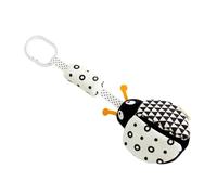 LALADEFIEE Animal-Themed Black and White Crib Pendant Wind Chime for Sensory Development Interactive Visual Stroller for Newborns Months Old Enhances Grasping Skills and Visual Awareness