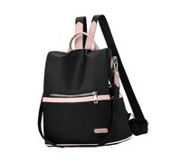 LALADEFIEE Anti-theft Large Capacity Oxford Cloth Travel Backpack for Women Multi-function Casual Shoulder Bag with Adjustable Straps Suitable for School Office and Daily Use Black