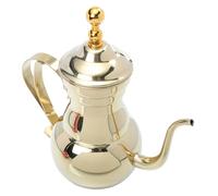 LALADEFIEE Arabic Coffee Boiler Stainless Steel Hand Brewing Coffee Pot Lightweight 0.7L Suitable for Stove Top and Tea Preparation