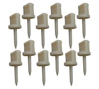 LALADEFIEE Archery Target Pins 12pcs White Abs Fixed Nails for Paper