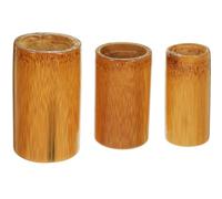 LALADEFIEE Bamboo Cupping Cups Set of 3 Small Medium Large Reusable Bamboo Jar Cupping Tool for Home Therapy Massage and Foot Joint Care
