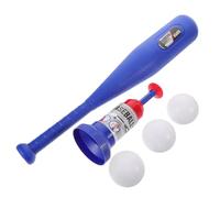 LALADEFIEE Baseball Training Set with Safe Plastic Launcher Bat and Ball for Outdoor Playtime Fun Rounded Edges Sports for Boys