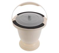 LALADEFIEE Bedside Commode Bucket with Lid | Medical Urinal for Elderly Or Disabled | Spillproof Potty Container | Emergency Pee Bottle | for Senior Bedroom, Travel Emergencies