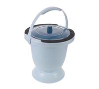 LALADEFIEE Bedside Commode Bucket with Lid | Medical Urinal for Elderly Or Disabled | Spillproof Potty Container | Emergency Pee Bottle | for Senior Bedroom, Travel Emergencies, Blue