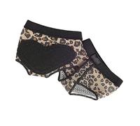 LALADEFIEE Belly Dance Foot Cover Small Insoles Leopard Print Breathable Skin-Friendly Dance Training Shoes for Home Practice Lightweight Invisible Front Palm Pads for Ballet Latin High-Heels