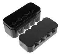 LALADEFIEE Black Plastic Film Storage Box for 10 Rolls, Sturdy Camera Reel Storage Canisters Organizer, Compact Film Carrying Case Suitable for Darkroom and Photography Accessories