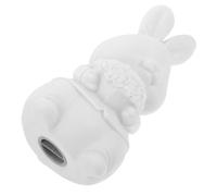 LALADEFIEE Blank Vinyl Rabbit Piggy Bank DIY Craft Coin Container for Bunny-shaped Money Saving Box with Surface Decorative and Functional Coin Holder for Bedroom and Study