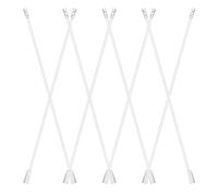 LALADEFIEE Blind Wands and Reusable Plastic White Replacement Rods 8pcs with Universal Hooks Easy to Install Window Treatment Accessories with Creative Appearance for Vertical Blinds