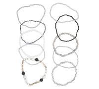 LALADEFIEE Bohemian Beaded Bracelets for Women and Men Multilayered Stackable Stretch Glass Bangles with Versatile Stacking and Flexible Layering for Daily Outfits and Chic Parties
